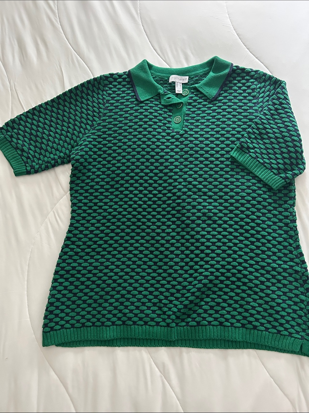 Sport Savvy short sleeve sweater